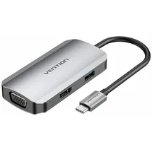Vention USB-C Dockingstation auf HDMI - USB 3.0, PD 0,15m grau - 5 Gbit/s
