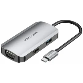 Vention USB-C Dockingstation auf HDMI - USB 3.0, PD 0,15m grau - 5 Gbit/s