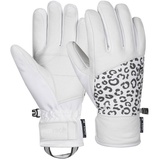 Reusch Damen Handschuhe Reusch Beatrix R-TEXTM XT, white / grey leopard, 6,5