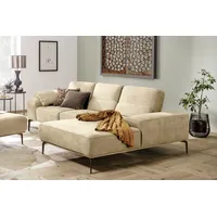 W.Schillig Eckcouch Leder 3-Sitzer Beige