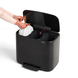 Brabantia Bo Treteimer 3 x 11 l Schwarz