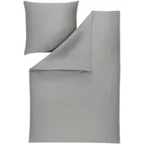 Estella Bettwäsche Atelier, platin Textil, Uni, 200x200 cm, Gots, Schlaftextilien, Bettwäsche, Bettwäsche, Satin-Bettwäsche