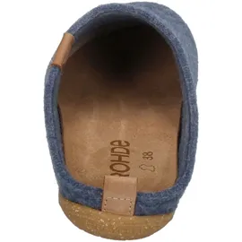 ROHDE Damen Pantoffel Softfilz Hausschuh Wechselfußbett 6860, Größe:38 EU, Farbe:Blau