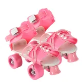 Rollschuhe für Mädchen – verstellbare Rollschuhe | verschleißfeste Quad-Schuhe | Riemenradgetriebe | stabile Balance-Skating-Hilfe für Anfänger, für Kinder und Jugendliche mit Outdoor-Übung