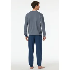 SCHIESSER Pyjama Comfort Essentials Blau 62 (5XL)