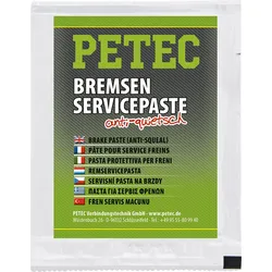 PETEC 94405 Bremsenservice Paste Anti Quietsch Beutel 5g Langzeitschmierung
