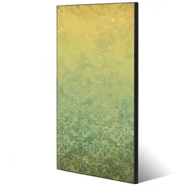 banjado Magnettafel 37x78cm Magnetwand Schwarz Aus Metall Magnetpinnwand Pinnwand Inkl. 4 Magnete Motiv Vintage Messing