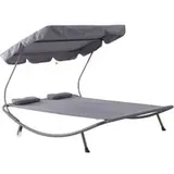Outsunny Doppelliege 200 x 170 x 134 cm Grau