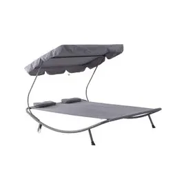 Outsunny Doppelliege 200 x 170 x 134 cm Grau