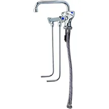 BieTal BieTal® Spülbeckenhahn Hochdruck Wasserhahn 30cm Unterspülrohr 2 Becken mit 30 cm Unterspülung