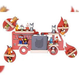 BOARTI Kinderregal Feuerwehr rot