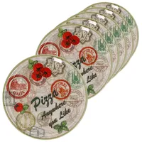 MamboCat Pizzateller 6er Set Pizzateller Charme Green - Moskau grün - 31cm - 04019#ZCHAV