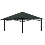 freigarten.de Ersatzdach für Pavillon 3x3 Meter Sand Antik Pavillon Wasserdicht Material: Panama PCV Soft 370g/m2 extra stark Modell 3 (Anthrazit)