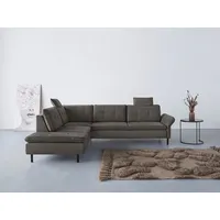 Home affaire Ecksofa Birkholm L-Form, Armlehnverstellung, auch in Easy Clean Bezug - mit Wasser zu reinigen grau