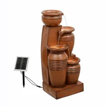 Teamson Home Kaskadenbrunnen 4 Stufen Terrakotta