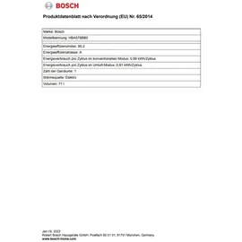 Bosch HERDSET BOSCH Einbau-Backofen Pyrolyse Hydrolyse + Gas-Kochfeld schwarz autark 60 cm