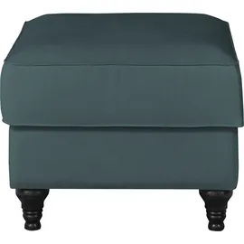 OTTO home Hocker Westminster Microfaser 65 x 50 x 65 cm Blaugrün