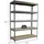 Proregal Schwerlastregal Wood Beast Five HxBxT 200 x 240 x 75 cm 5 Ebenen Fachlast 400 kg Grau
