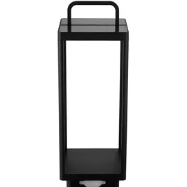 REV Ritter Laterne Aluminium H:51 cm 200 lm inkl. Akku schwarz