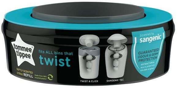 Sangenic Kassette Twist&Click 1-Er SET 1 St