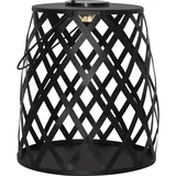 Star Trading LED Solarlaterne Calabria 26 x 28 cm schwarz