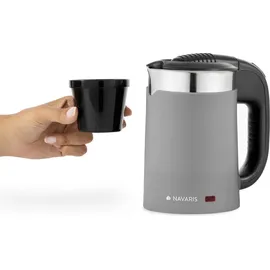 Navaris Reisewasserkocher 0,5 l Grau
