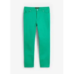 bonprix Komfort-Stretchhose, grün, 52, mit Baumwolle
