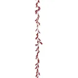 Atmosphera Weihnachtsgirlande 180 cm rot