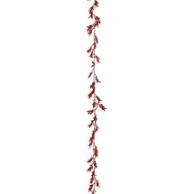 Atmosphera Weihnachtsgirlande 180 cm rot