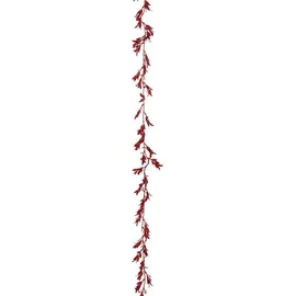 Atmosphera Weihnachtsgirlande 180 cm rot