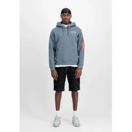 Alpha Industries Back Print Hoodie Denim Blue L