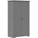 vidaXL Kleiderschrank BODO Grau 101x52x176,5 cm Massivholz Kiefer