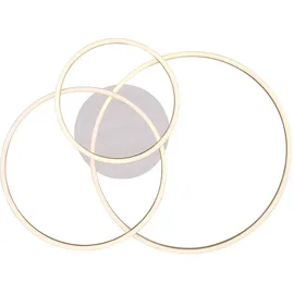 GLOBO LED Deckenlampe, Ringe-Design, Metall, L 68 cm
