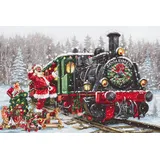 Lucas Luca-S Kreuzstich Set Santa – Express, Zählmuster, 42x28cm