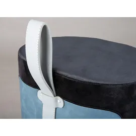 Interlink Hocker Osane 38 x 43 x 33 cm Blau/Schwarz