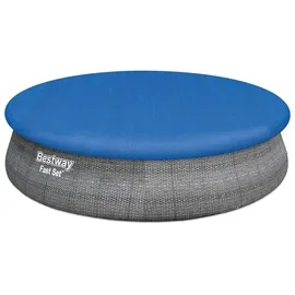 BESTWAY Fast Set Rattan 457 x 107 cm inkl. Filterpumpe und Leiter
