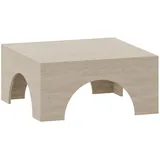 [en.casa] Vivatka Gelb Holz 80 x 80 x 37 cm