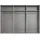 WIMEX »Rimini by fresh to go, 200, 250 oder 300cm Breite, 216cm hoch«, LED Bleuchtung inklusive, mit Glasfronten, Metallgriffen