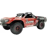 re-in retail international gmbh Runner Rot/Schwarz Brushless 1:7 RC Modellauto Elektro Short Course Allradantrieb (4WD) RtR 2,4 GHz mit Lichteffekt, Vorlackiert
