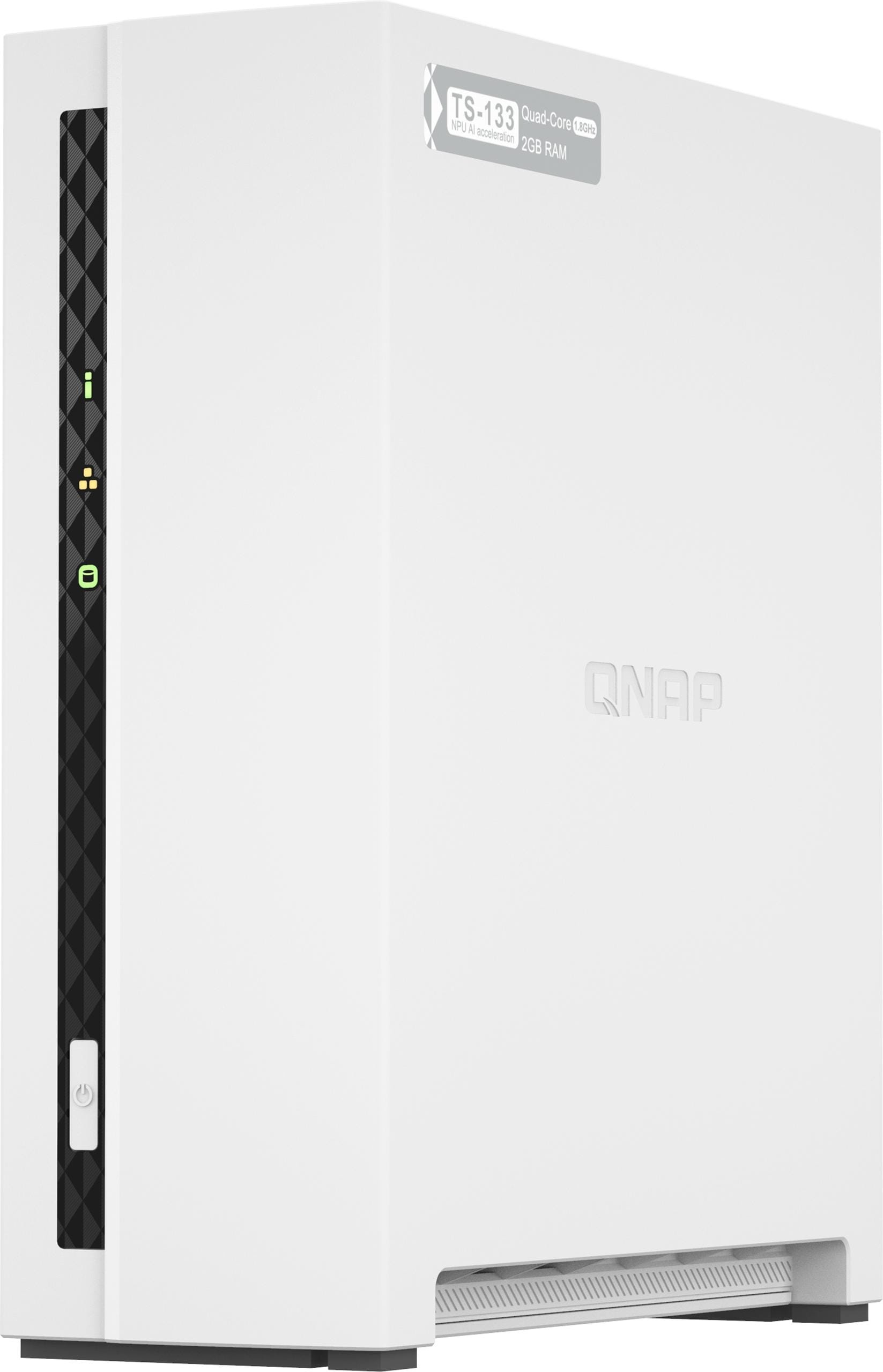 QNAP TS-133 (0 TB), NAS, Weiss