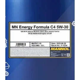 Mannol Energy Formula C4 7917 5W-30 10 l