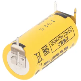 Panasonic Rastermaß 10mm, Panasonic BR-2/3AE2SPE Lithium Batterie mit Print Kontakt 3,0 Volt