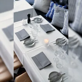 Duni Evolin-Tischdecke 127 x 220 cm Weiß