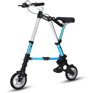 Caikbms Mini City Bike with Quick Folding System, 8 Inch Aluminium Wheels, Ultralight Portable Mini Bike for Adults