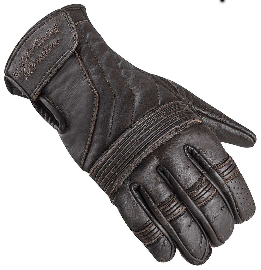 Black-Cafe London Vintage Motorfiets handschoenen, bruin, XS