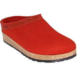 Haflinger Grizzly Torben Damen Pantoffeln, Rubin