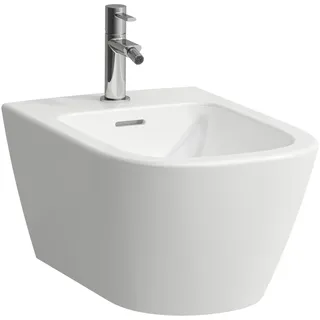 Laufen Meda Wandbidet Advanced, 1 Hahnloch, mit Überlauf, 360x540mm, H8301107573021 Farbe: weiß matt