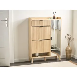 Beliani Moonie 84 x 118 x 25 cm Hellbraun / braun