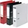 Oxford A4 XL 80 mm Hebelbinder 2 Ringe Kapazität 750 Polypro-Deckblätter Schwarz/Rot/Weiß 3 St.