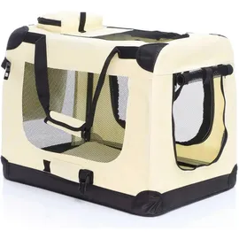 fudajo Faltbare Transportbox M 60 x 42 x 44 cm Beige
